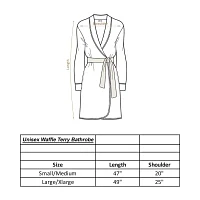 Linum Home Textiles Waffle Terry Unisex Adult Long Sleeve Length Robe