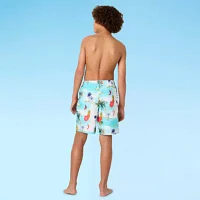 Outdoor Oasis Boys Drawstring Waist Swim Trunks