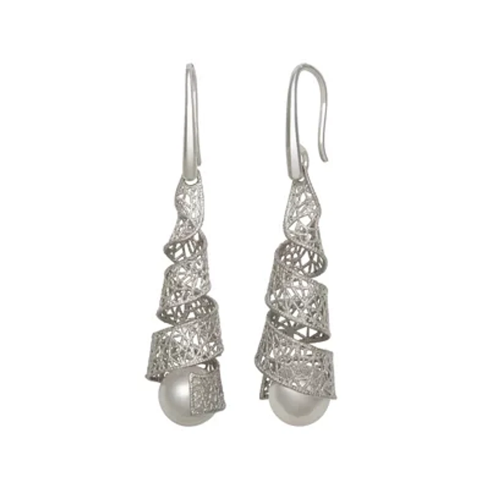 Cultured Freshwater Pearl Sterling Silver Earrings