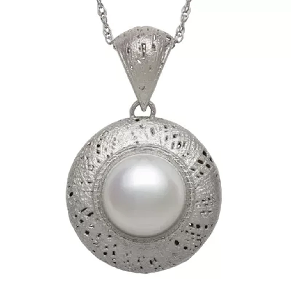 Cultured Freshwater Pearl Sterling Silver Pendant