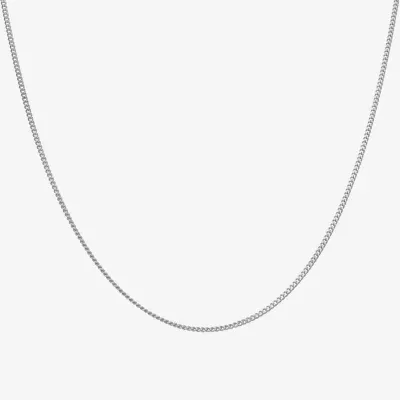Sterling Silver 18 Inch Hollow Curb Chain Necklace