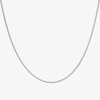 Sterling Silver 18 Inch Hollow Curb Chain Necklace