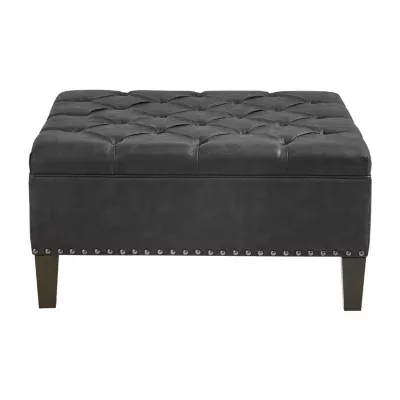 Madison Park Alica Tufted Square Cocktail Ottoman