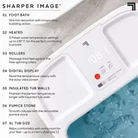 Sharper Image® Foot Bath, Heated Spa with Massage Rollers & LED Display