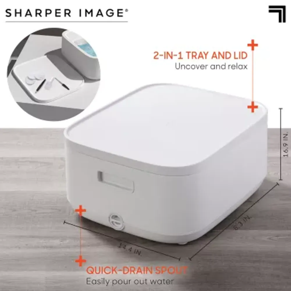 Sharper Image® Foot Bath, Heated Spa with Massage Rollers & LED Display