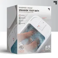 Sharper Image® Foot Bath, Heated Spa with Massage Rollers & LED Display