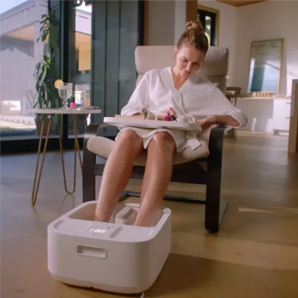 Sharper Image® Foot Bath, Heated Spa with Massage Rollers & LED Display