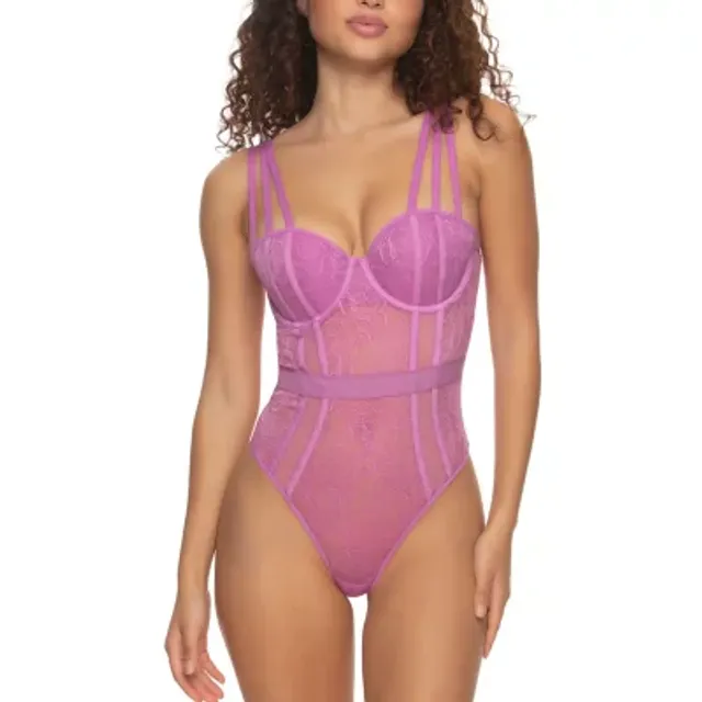 Jezebel Women's Henny Lace Accent Lingerie Bodysuit