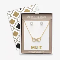 Mixit Hypoallergenic 2-pc. Stainless Steel Infinity Jewelry Set