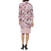 R & M Richards Womens Floral Jacket Dress