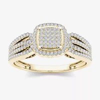 1/5 CT.T.W. Natural Round Diamond 10K Gold Engagement Ring