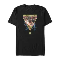 Mens Crew Neck Short Sleeve Regular Fit WrestleMania Graphic T-Shirt