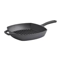 Smith & Clark Cast Iron 10.25" Grill Pan with Assist Handle