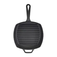 Smith & Clark Cast Iron 10.25" Grill Pan with Assist Handle