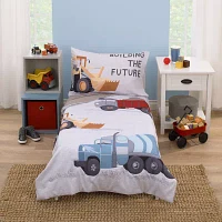 Nojo Construction Truck 4-pc. Toddler Bedding Set
