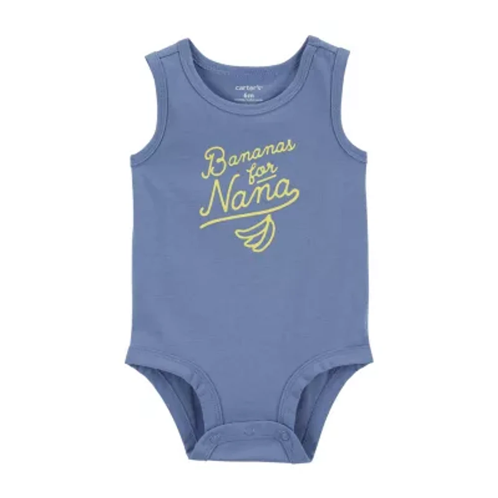 Carter's Baby Boys Round Neck Sleeveless Bodysuit