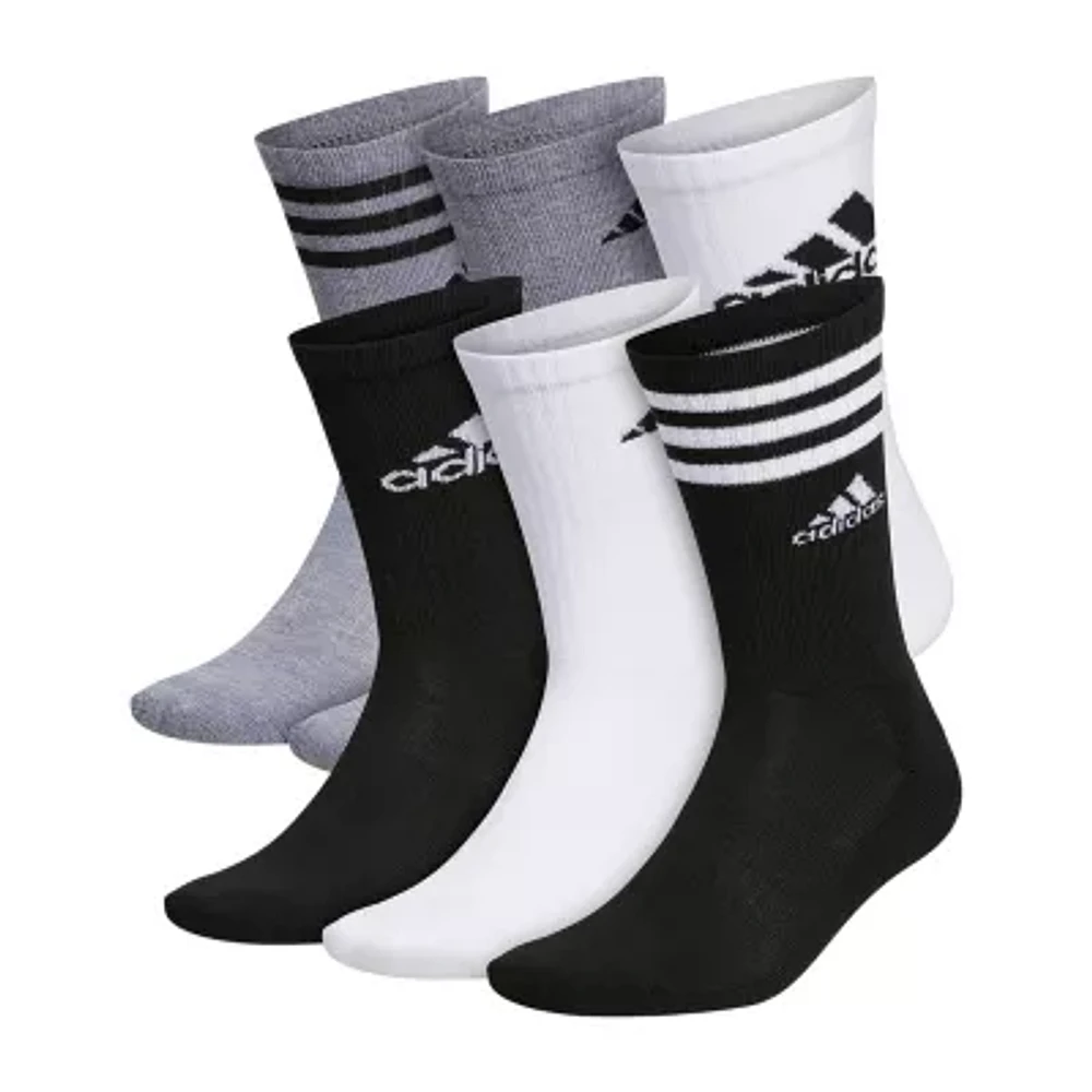 adidas 6 Pair Crew Socks Mens