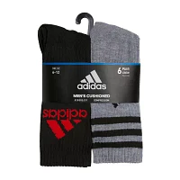 adidas 6 Pair Crew Socks Mens