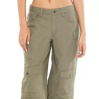 Forever 21 Cargo Wide Leg Twill Pant Womens Low Rise Wide Leg Cargo Pant-Juniors