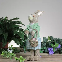 Northlight 20.25in Bunny Rabbit With Egg Basket Figurine