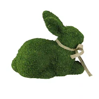 Northlight 11in Green Moss Sitting Bunny Rabbit Figurine