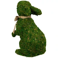 Northlight 10in Standing Moss Rabbit Easter Figurine