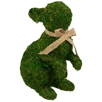 Northlight 10in Standing Moss Rabbit Easter Figurine