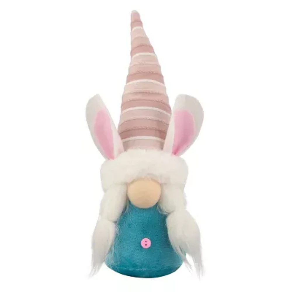 Northlight 13in Blue And Pink Girl Bunny Easter Gnome