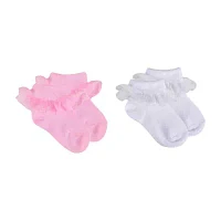 Olivia & Joy Girls 4 Pair Turncuff Socks