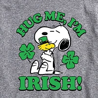 Mens Short Sleeve Peanuts St. Patrick's Day Graphic T-Shirt