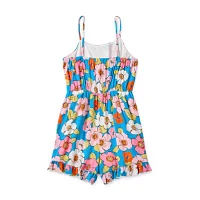 Lilt Big Girls Sleeveless Romper