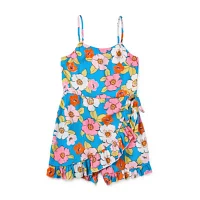 Lilt Big Girls Sleeveless Romper