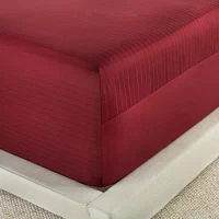 Liz Claiborne 600TC Cotton Sateen Dobby Stripe Wrinkle Free Sheet Set