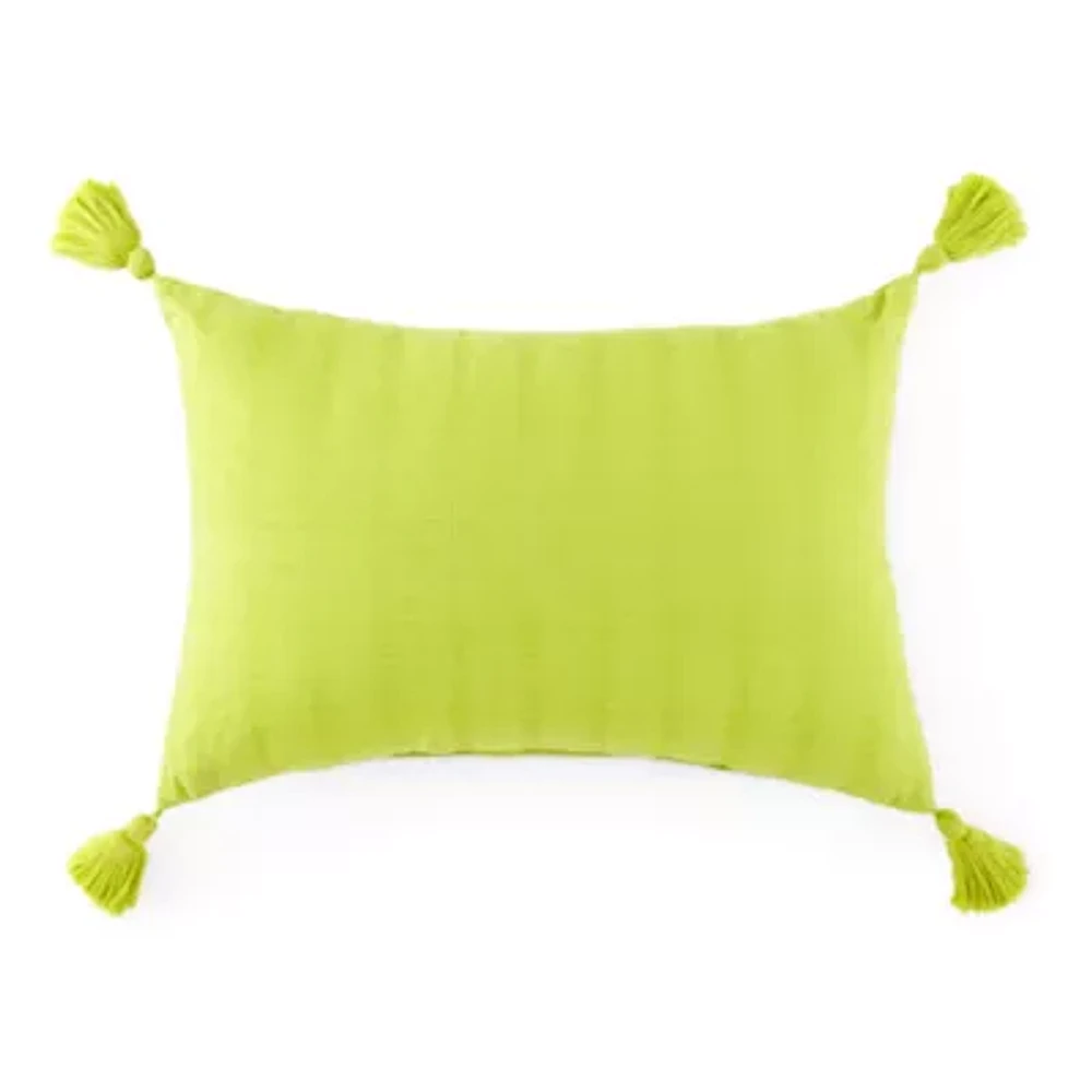 Turquoise Sun 14x20 Lumbar Rectangular Outdoor Pillow