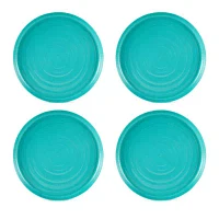 Turquoise Sun 4-pc. Dishwasher Safe Melamine Dinner Plates