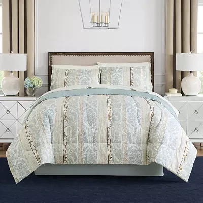 Broadhaven Arleigh 8-pc. Reversible Complete Bedding Set with Sheets