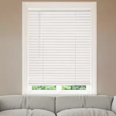 2" Cut-to-Width Cordless Faux Wood Blinds