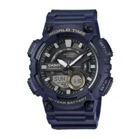 Casio Mens Black Strap Watch Aeq110w2a2os