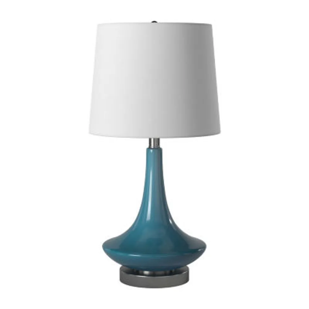 Stylecraft 14 W Niagra Falls Blue Table Lamp