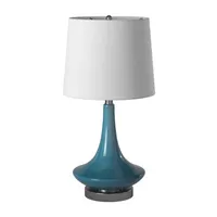 Stylecraft 14 W Niagra Falls Blue Table Lamp