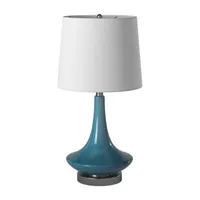 Stylecraft 14 W Niagra Falls Blue Table Lamp