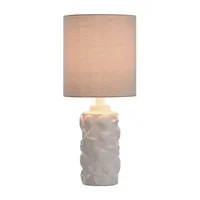 Stylecraft Seashell Motif 9 W White Table Lamp