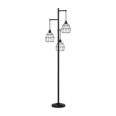 Stylecraft Three Cage Shade Floor Lamp