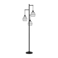 Stylecraft Three Cage Shade Floor Lamp