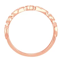 1/ CT. T.W. Natural White Diamond 10K Rose Gold Wedding Band