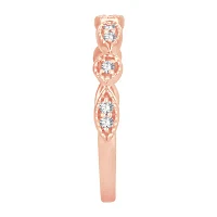 1/ CT. T.W. Natural White Diamond 10K Rose Gold Wedding Band