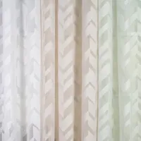 Mercantile Kota Clip Sheer Grommet Top Set of 2 Curtain Panel