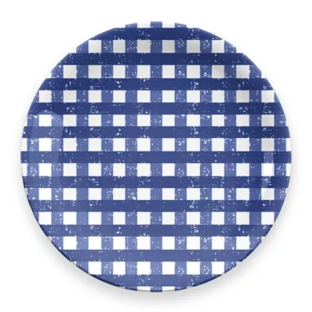 Tarhong Homemade Gingham 4-pc. Melamine Dinner Plate