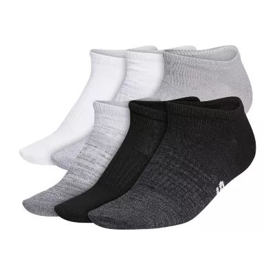 adidas 6 Pair No Show Socks Womens