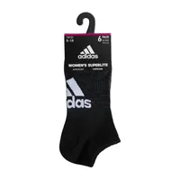 adidas 6 Pair No Show Socks Womens